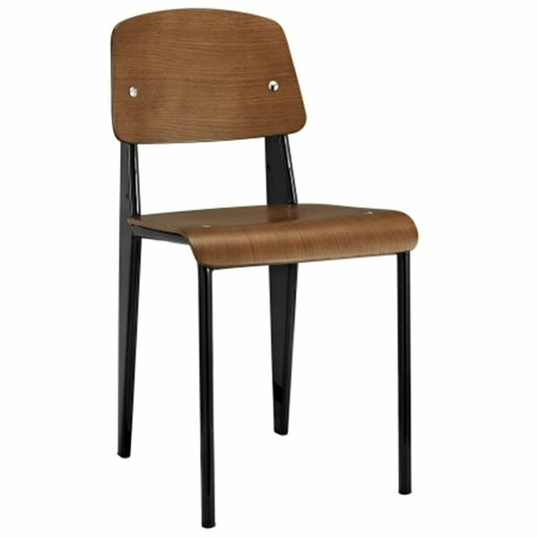 East End Imports Cabin Dining Side Chair- Walnut Black EEI-214-WAL-BLK